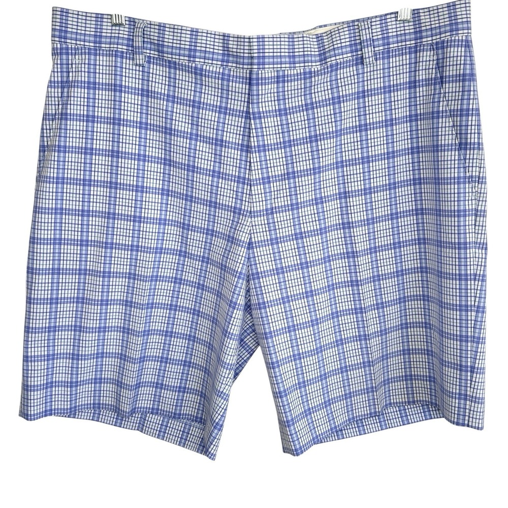 Nike Tiger Woods Plaid Golf Shorts Mens 40 Sportswear Preppy Stretch Vacation
